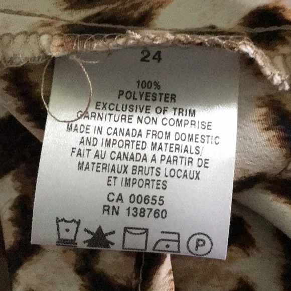 LOVE & Legend leopard print A line Skirt sz 24 **HEMMED ** - Picture 4 of 6